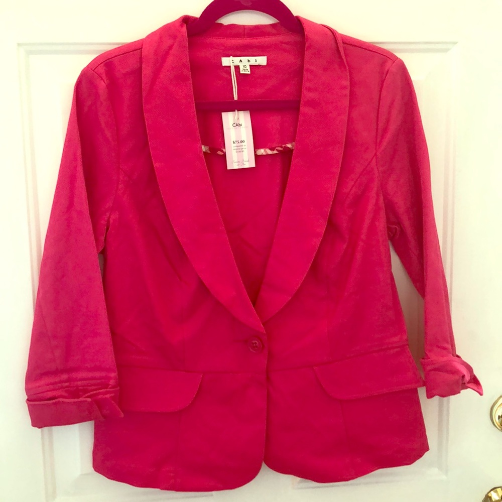 CAbi - *NWT* Power Pink Blazer - Sz. 10